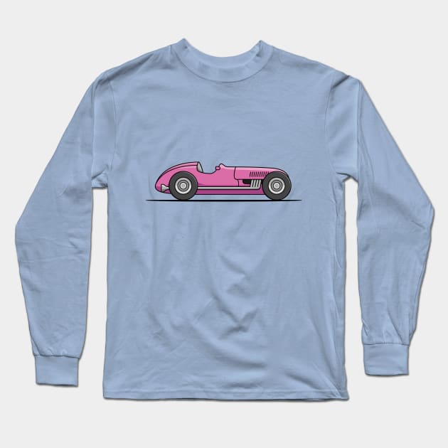 Classic Racing Car - Pink Long Sleeve T-Shirt by JingleSnitch